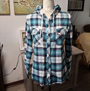 Empyre Hooded Flannel Womens Medium